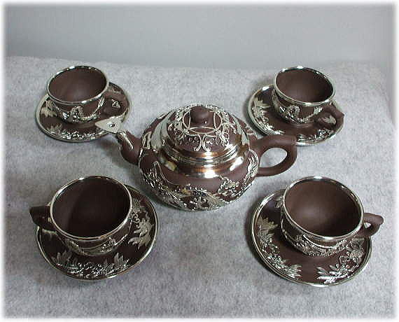 錫細工茶器9点セット 中国茶器