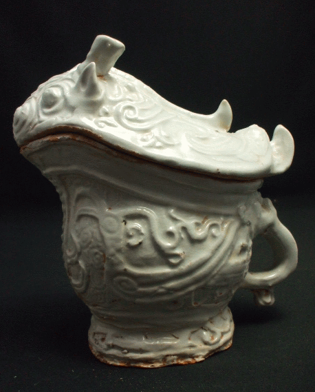 中国 唐代 白磁小鳥の笛 I34-3 中国 唐代 白磁小鳥の笛 I34-3