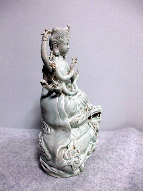 青白磁 千手観音像 中国仏像
